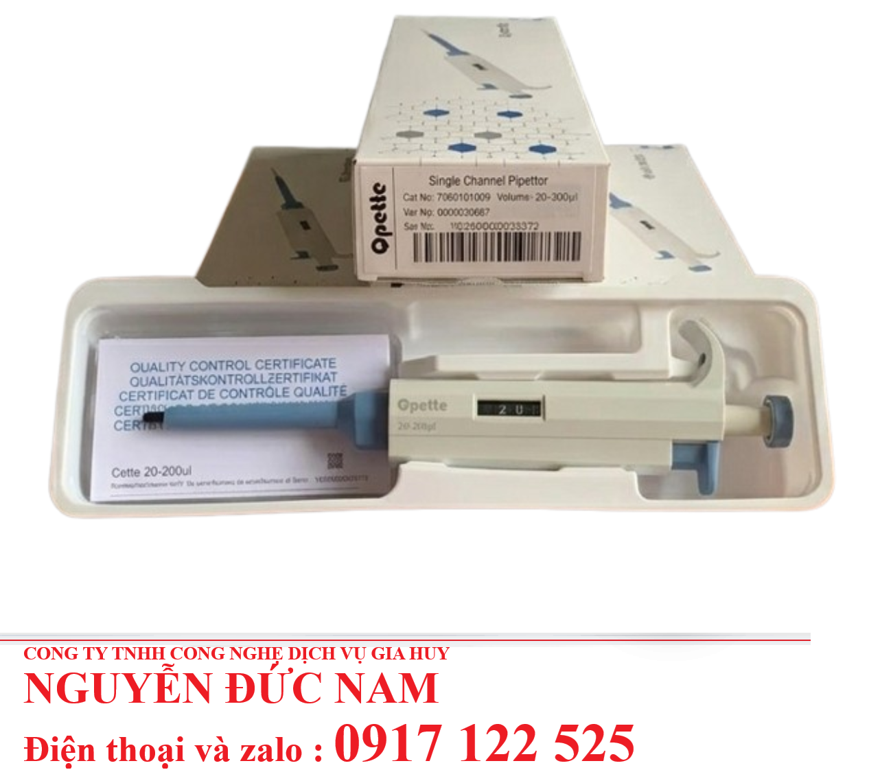 Micropipet Tự Động 1 Kênh 0.1-1000µl