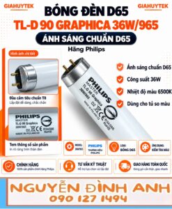 Bóng đèn Philips TL-D 90 Graphica 36W/965 cho kiểm tra màu