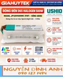 Bóng halogen Ushio FDF JP120V-500WC6 500W 120V cho hệ thống so màu
